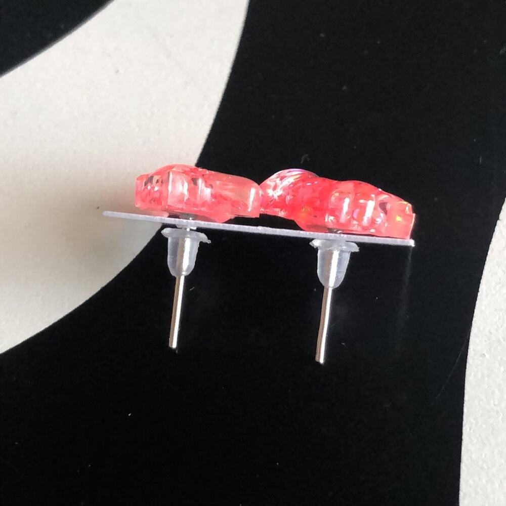 4 for $20 Pink Glitter Unicorn Stud Earrings - Picture 4 of 4